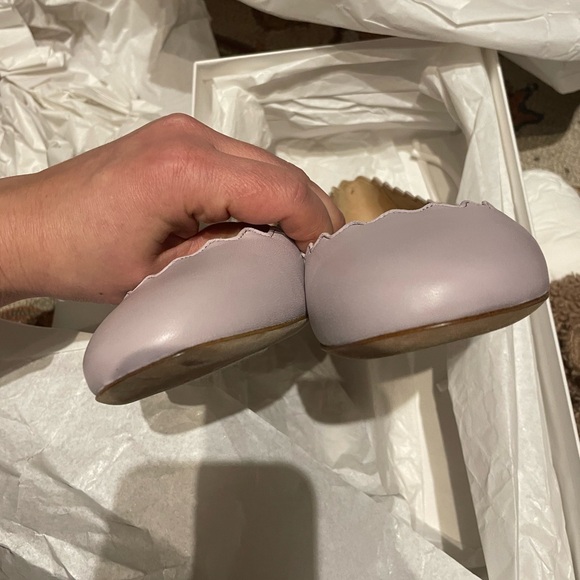 Chloe Chic Scalloped Ballet Flats size 37 - Picture 3 of 6